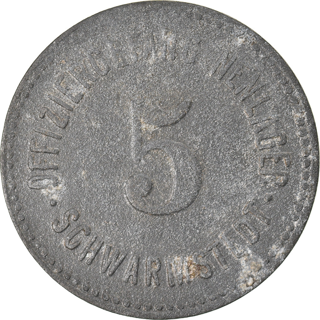 Monnaie, Allemagne, Offizier Gefangenenlager, Schwarmstedt, 5 Pfennig, TB+, Zinc