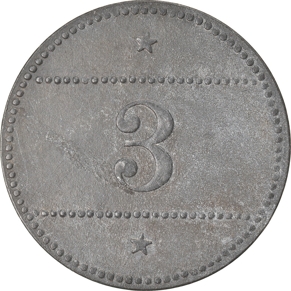 Monnaie, Allemagne, Gefangenenlager Zeche Hermann I/II, Selm, 3 Pfennig, TTB