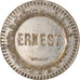 Francia, 50 Centimes, Token "à consommer", ERNEST, BB, Nickel plated brass