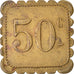 Moeda, França, Uncertain Mint, 50 Centimes, Denomination on both sides