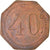 Coin, France, Uncertain Mint, 40 Centimes, Denomination on both sides