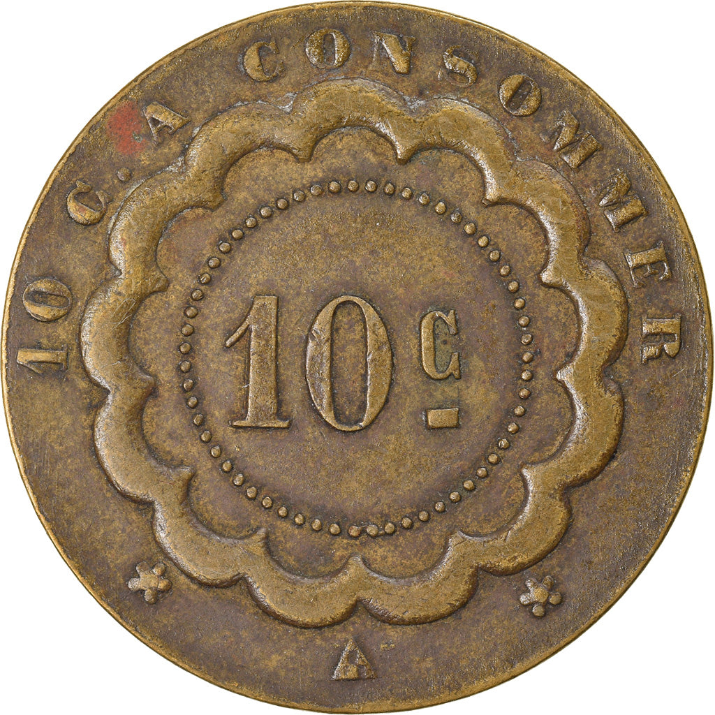 Francja, 10 Centimes, Token 