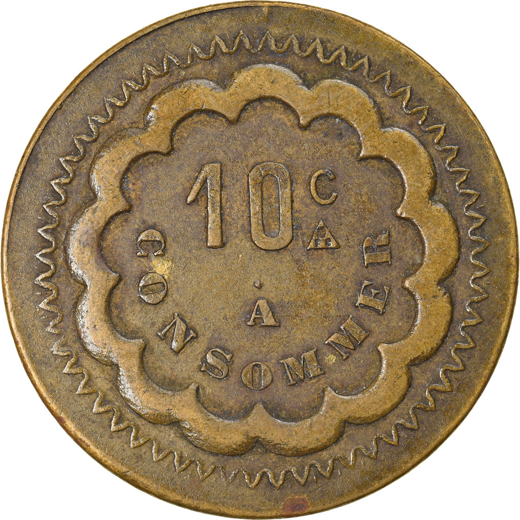 Francja, 10 Centimes, Token 