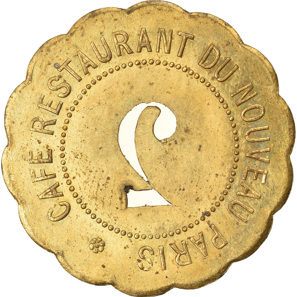 Coin, France, Café restaurant du nouveau Paris, Paris, 2 Francs, AU(55-58)