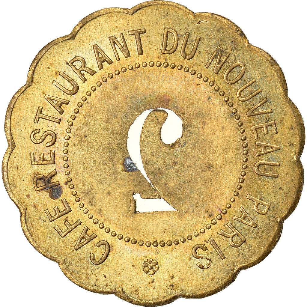 Münze, Frankreich, Café restaurant du nouveau Paris, Paris, 2 Francs, VZ