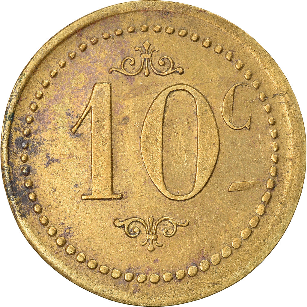 Münze, Frankreich, Gavroy Laitier, Uncertain Mint, 10 Centimes, SS, Messing