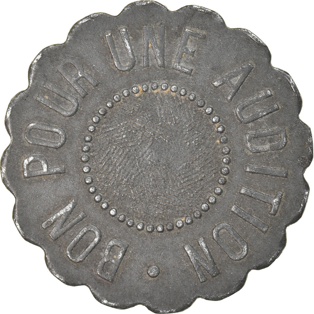 France, Token, Bon pour une audition, EF(40-45), Zinc