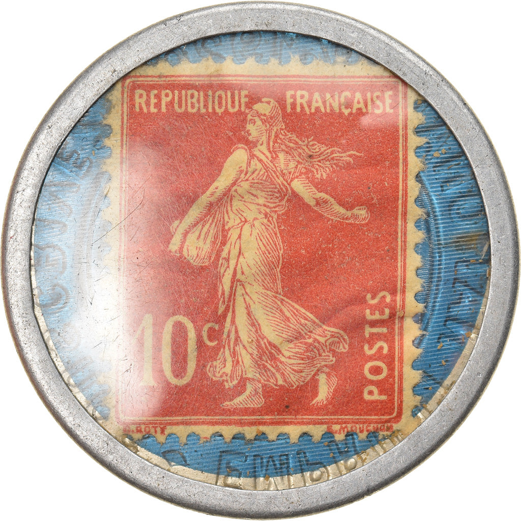 Moneta, Francia, Timbre-Monnaie, Crédit Lyonnais, Paris, 10 Centimes, SPL-