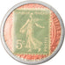 Moneta, Francia, Timbre-Monnaie, Crédit Lyonnais, Paris, 5 Centimes, SPL-
