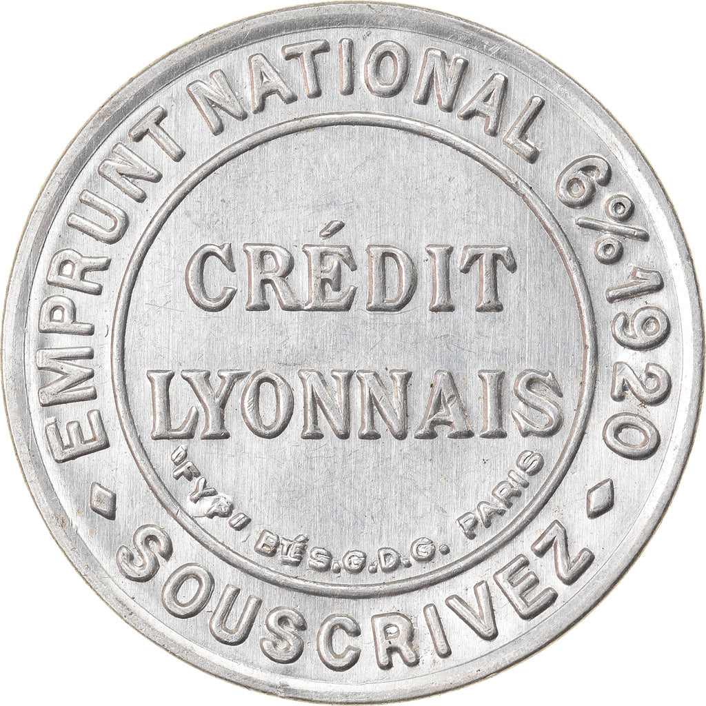 Moneta, Francia, Timbre-Monnaie, Crédit Lyonnais, Paris, 5 Centimes, SPL-