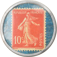 Monnaie, France, Timbre-Monnaie, Spidoléine, Huile pour Autos, Paris, 10