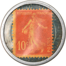 Coin, France, Timbre-Monnaie, Société Générale, Paris, 10 Centimes
