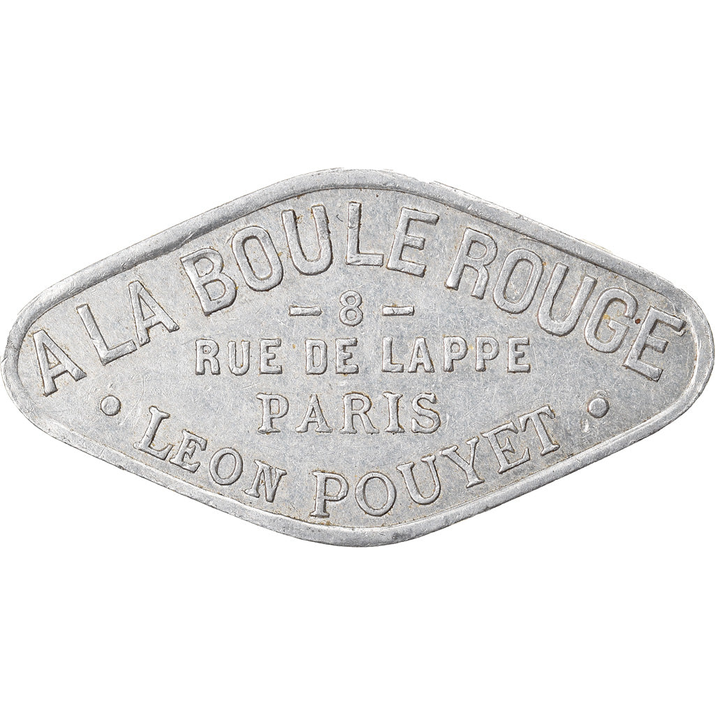 France, Jeton, Paris, A la Boule Rouge, Léon POUYET, Bon pour une Danse, TTB