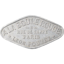 France, Jeton, Paris, A la Boule Rouge, Léon POUYET, Bon pour une Danse, TTB