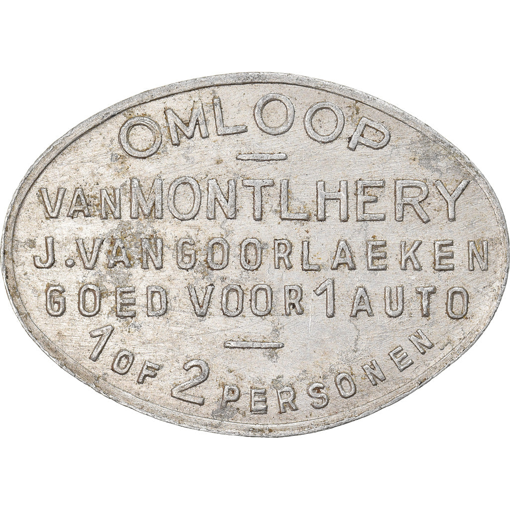 França, Token, Circuit de Montlhery, bon pour 1 Auto, AU(50-53), Alumínio