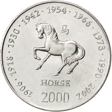Coin, Somalia, 10 Shillings / Scellini, 2000, MS(63), Nickel Clad Steel, KM:96
