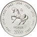 Coin, Somalia, 10 Shillings / Scellini, 2000, MS(63), Nickel Clad Steel, KM:96