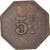 Moneta, Francja, Uncertain Mint, 5 Centimes, Denomination on both sides