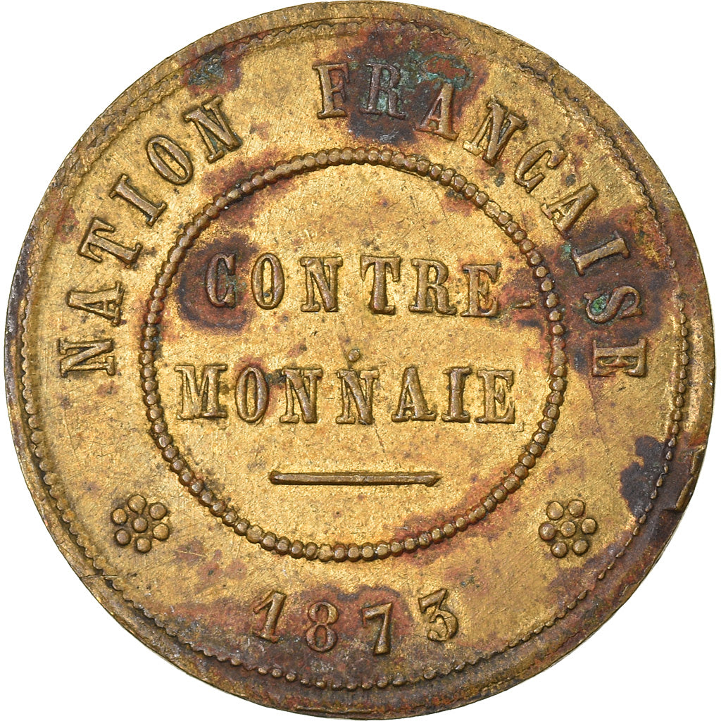 Coin, France, Nation Française, Contre-Monnaie, 50 Centimes, 1873, EF(40-45)