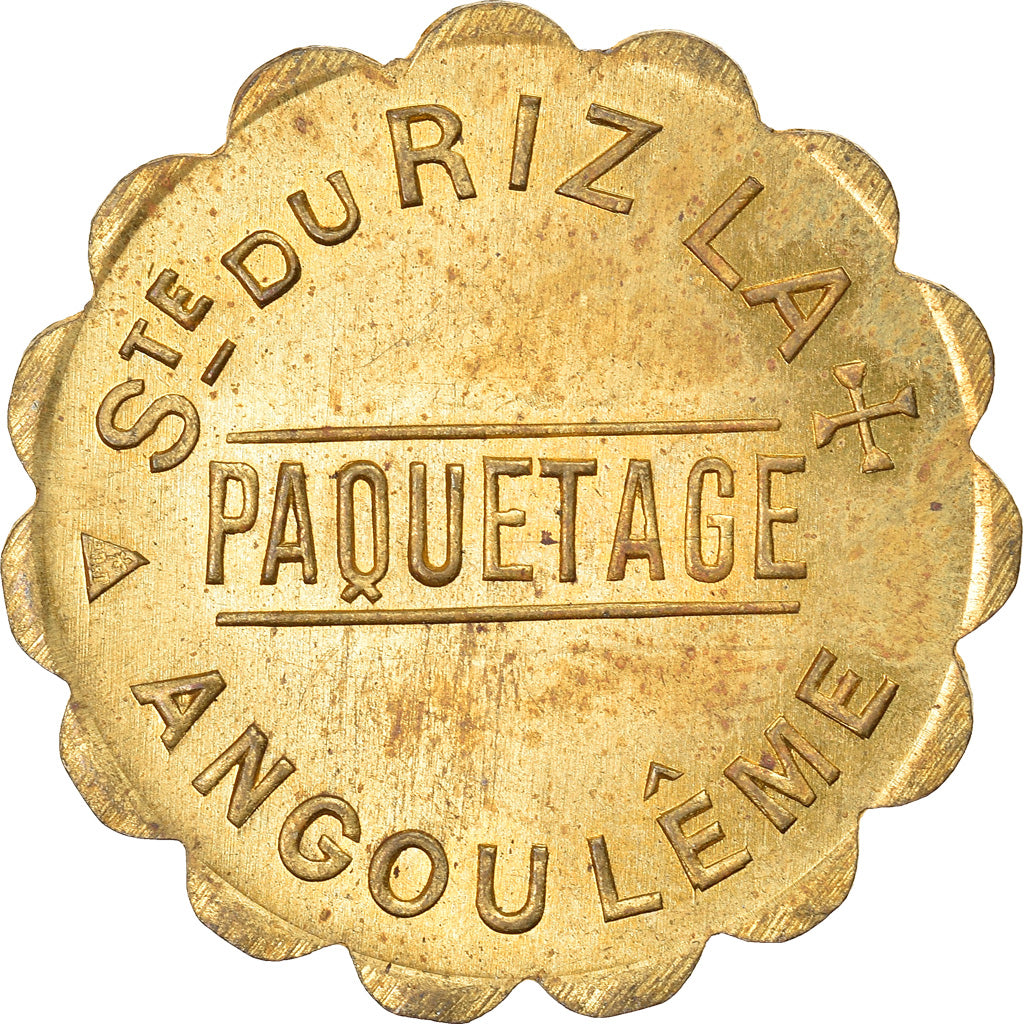 France, Jeton, Angoulême, Société du Riz La Croix, Paquetage, SUP+, Laiton