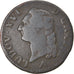 Coin, France, Louis XVI, Sol à l'Ecu, 1783, Lille, VF(20-25), Copper