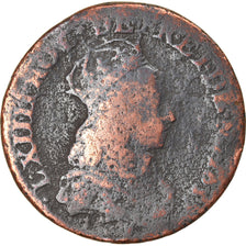 Monnaie, France, Louis XIV, Liard de France, 1657, Corbeil, TB, Cuivre