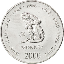 Coin, Somalia, 10 Shillings / Scellini, 2000, MS(63), Nickel Clad Steel, KM:98