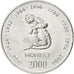 Coin, Somalia, 10 Shillings / Scellini, 2000, MS(63), Nickel Clad Steel, KM:98