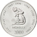 Monnaie, Somalie, 10 Shillings / Scellini, 2000, SPL, Nickel Clad Steel, KM:98