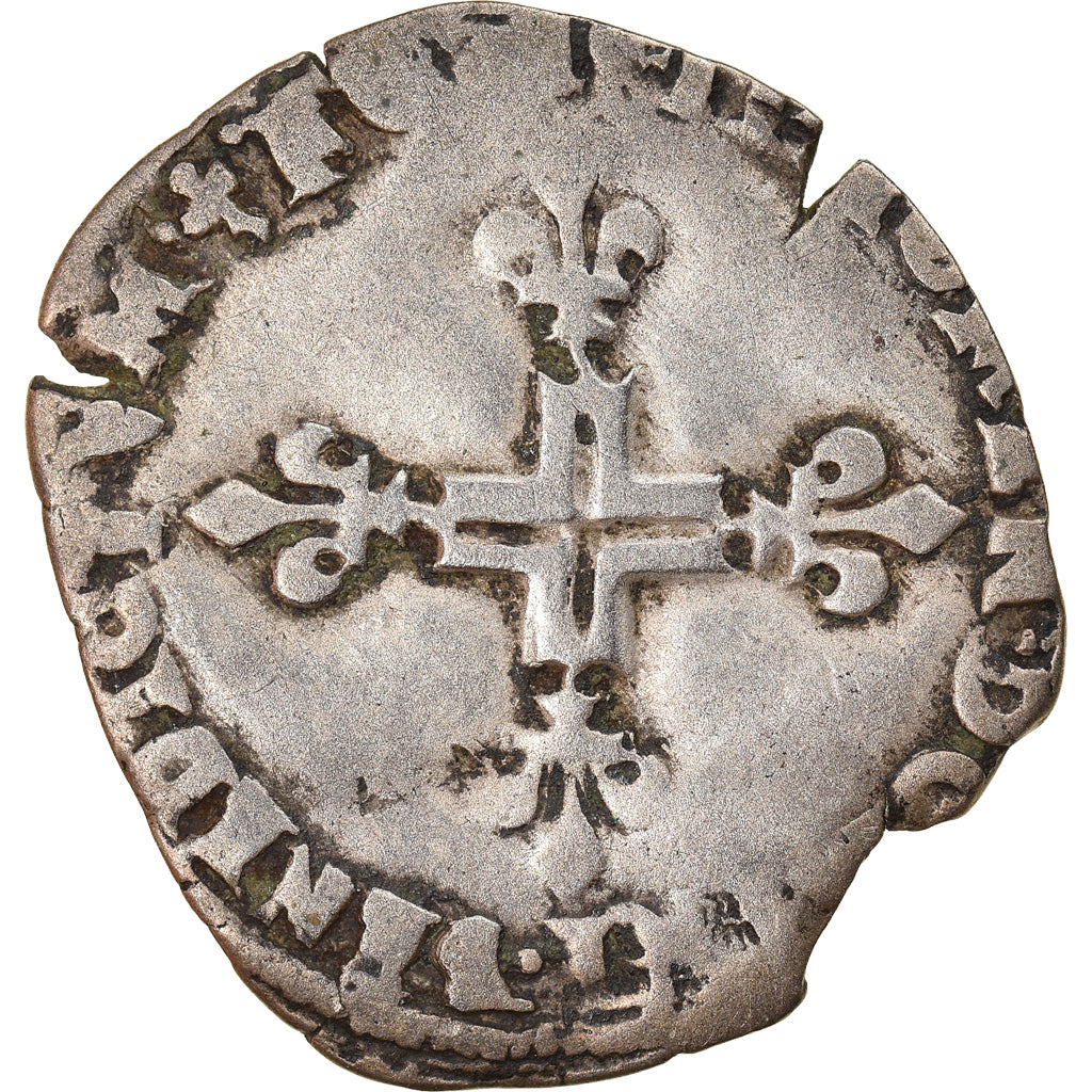 Coin, France, Henri III, Sol Parisis, 1578, Dijon, VF(20-25), Billon