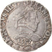 Moneta, Francja, Henri III, Demi Franc, 1587, Bordeaux, VF(30-35), Srebro