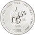 SOMALIA, 10 Shillings / Scellini, 2000, KM #100, MS(63), Nickel Clad Steel, 25,.