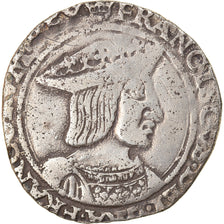 Moneda, Francia, François Ier, Demi Teston, Paris, BC+, Plata, Duplessy:795