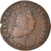 Moneda, Francia, Louis XIV, Liard de France, 1698, Besançon, BC+, Cobre