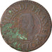 Münze, Frankreich, Henri III, Denier Tournois, 1587, Paris, SGE, Kupfer