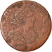 Coin, France, Louis XIII, Double Tournois, 1638, Vallée du Rhône, VF(30-35)