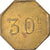 Münze, Frankreich, Uncertain Mint, 30 Centimes, Denomination on both sides, SS