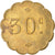 Munten, Frankrijk, Uncertain Mint, 30 Centimes, Denomination on both sides, ZF+