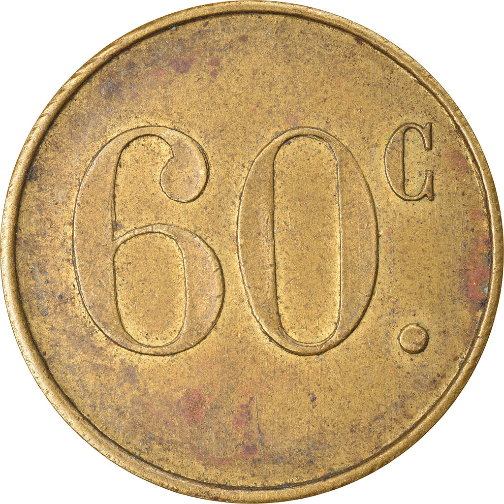 Monnaie, France, Atelier incertain, 60 Centimes, Valeur faciale des 2 côtés