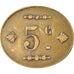 Coin, France, Uncertain Mint, 5 Centimes, Denomination on both sides, EF(40-45)