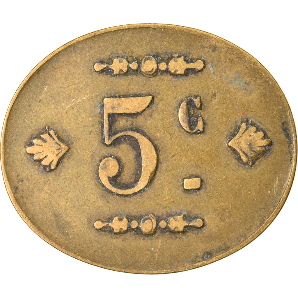 Coin, France, Uncertain Mint, 5 Centimes, Denomination on both sides, EF(40-45)