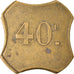 Coin, France, Uncertain Mint, 40 Centimes, Denomination on both sides