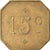 Moneta, Francja, Uncertain Mint, 15 Centimes, Denomination on both sides