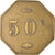 Münze, Frankreich, Uncertain Mint, 50 Centimes, Denomination on both sides, SS