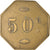 Moneta, Francja, Uncertain Mint, 50 Centimes, Denomination on both sides