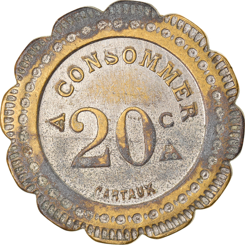 Francja, 20 Centimes, Token 