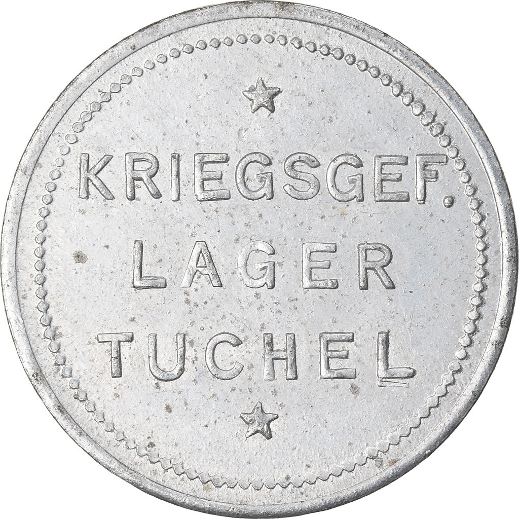 Monnaie, Allemagne, Kriegsgefangenenlager, Tuchel, 10 Pfennig, SUP+, Zinc
