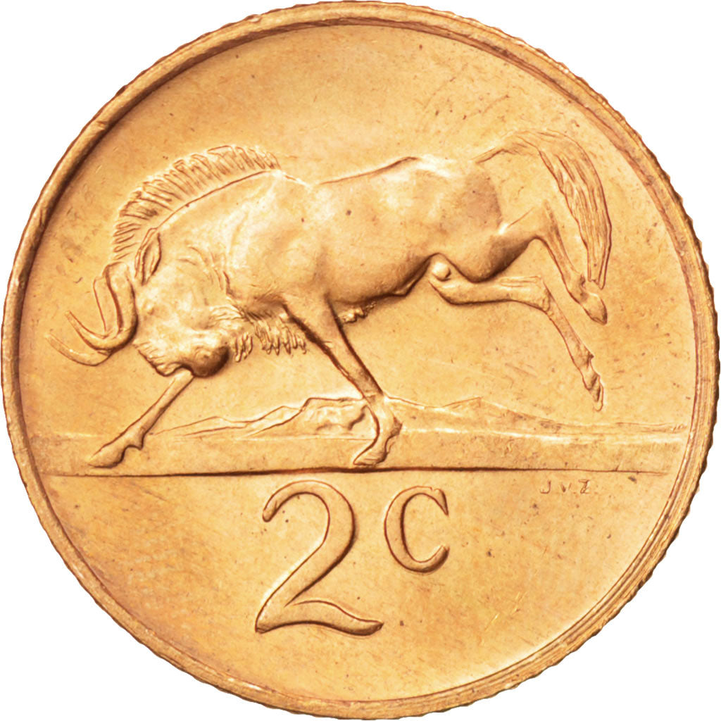 SOUTH AFRICA, 2 Cents, 1970, KM #83, MS(63), Bronze, 22.45, 4.04