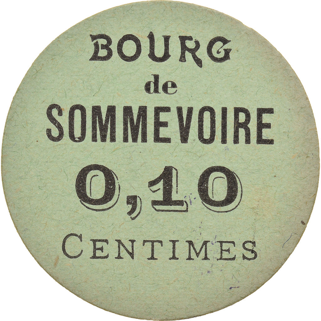 Moneda, Francia, Bourg de Sommevoire, Sommevoire, 10 Centimes, EBC, Cardboard