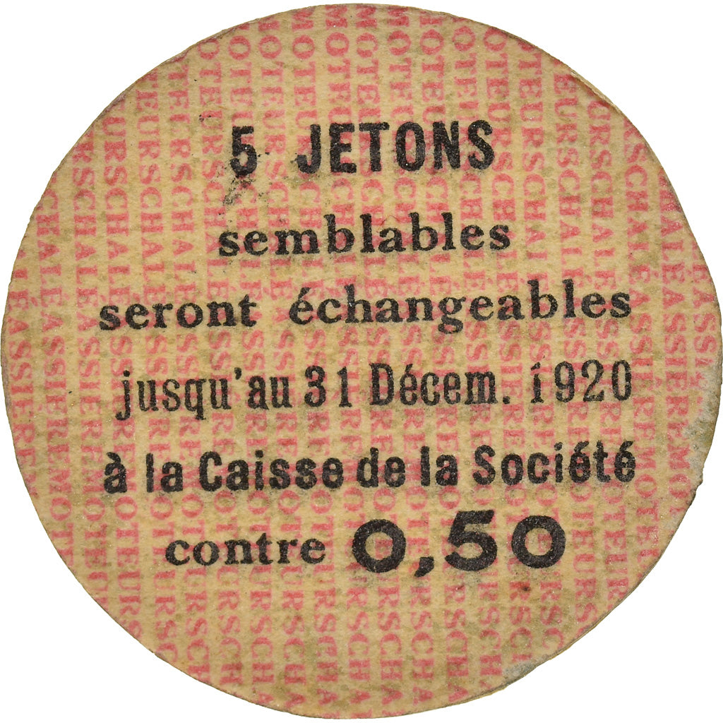 Münze, Frankreich, Société des Moteurs, Chaléassière, Saint-Etienne, 10